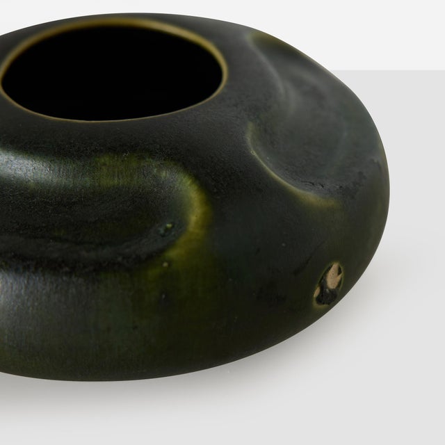 1912 Green Glazed Vase by Arequipa Pottery For Sale - Image 11 of 11
