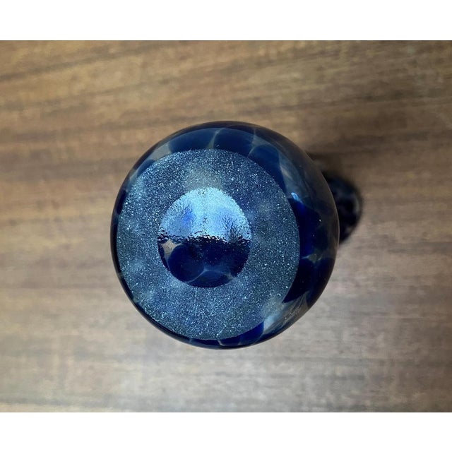 Vintage Flower Murano Glass Vase For Sale - Image 11 of 18