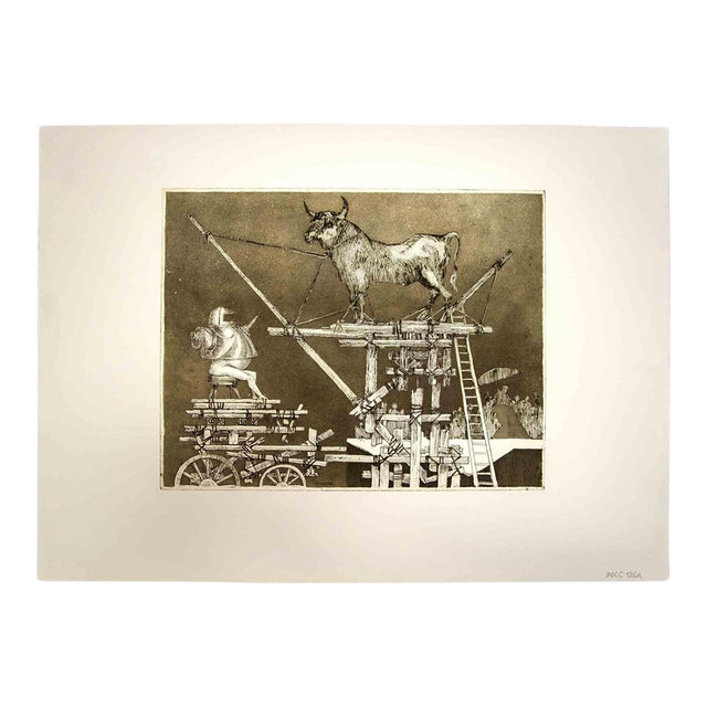 Leo Guida, The Years of Pain, Original Etching, 1975 For Sale