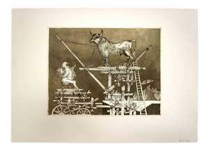 Leo Guida, The Years of Pain, Original Etching, 1975