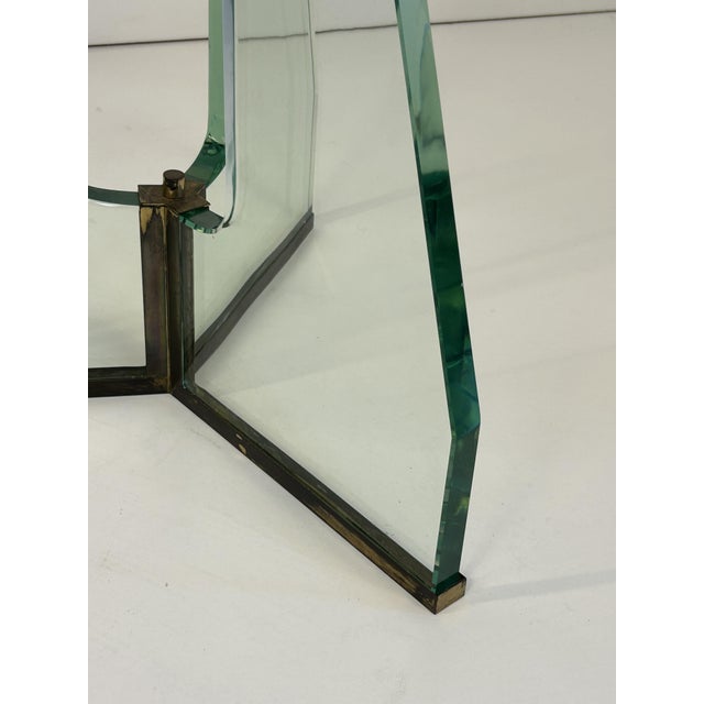 Vintage Glass Coffee Table in the style of Gio Ponti, 1930s For Sale - Image 4 of 10
