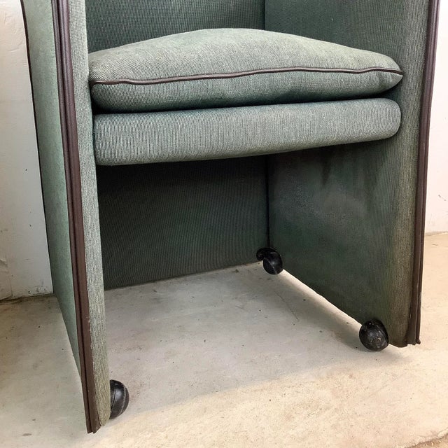 Pair Cassina Armchairs Attr. Mario Bellini For Sale - Image 9 of 12