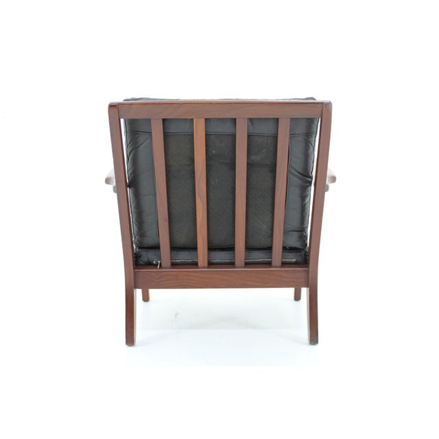 Black Danish Armchair by Aage Pedersen for Getama, 1960s For Sale - Image 8 of 17