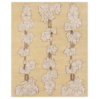 Modern Napa Vines Handmade Wool Rug by Doris Leslie Blau For Sale