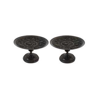 Antique Grand Tour Bronze Compotes / Tazzas, a Pair For Sale