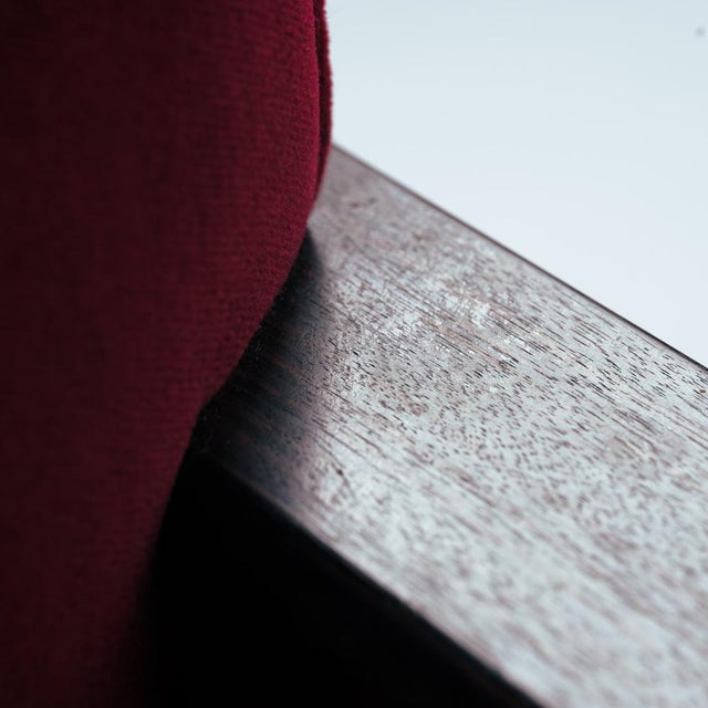 Vintage Dutch Art Deco Chairs in Red Velvet, 1920s, Set of 2 For Sale - Image 17 of 18