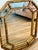 1970s Vintage Hollywood Regency Gold Faux Bamboo Octagonal Mirror For Sale - Image 5 of 6