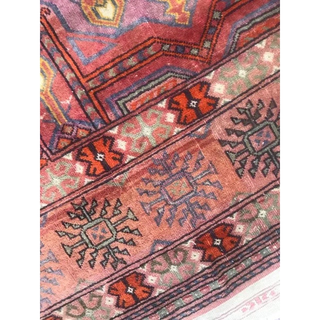 Vintage Turkmen Rug For Sale - Image 6 of 15