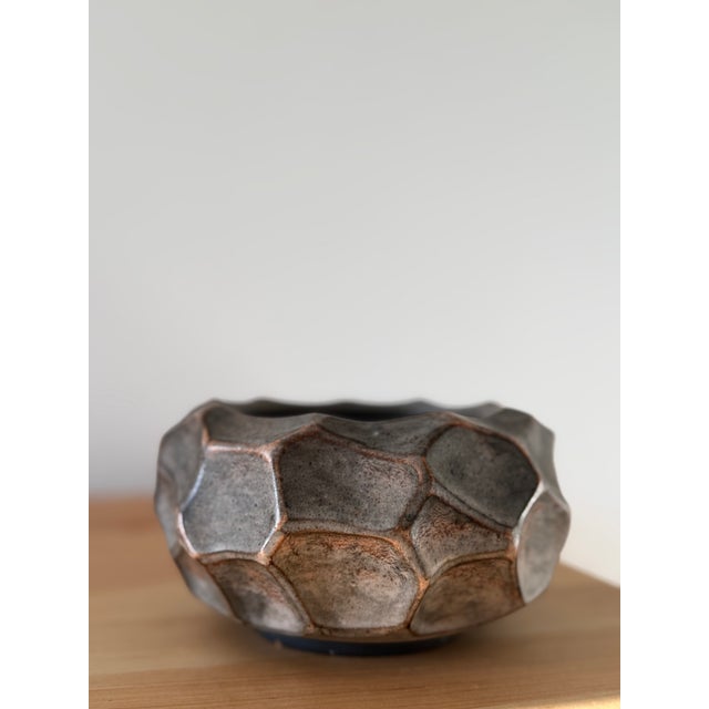 1970s Brutalist Sculptural Ceramic Bowl by Irma Yourstone, Sweden, 1970s For Sale - Image 5 of 5