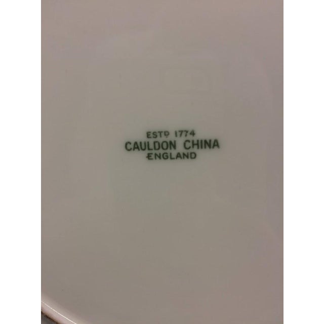 Item: Cauldon English Porcelain Plates, made in circa 1910. This design reproduces an earlier 1800s design. Set of Six....