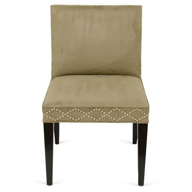 Neoclassical Dining Neoclassical Style Chair With Contrast Nail Trim For Sale - Image 3 of 5