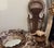 Wood Monumental Coastal Oyster Shell Round Mirror For Sale - Image 7 of 9