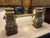 Vintage Brass Urn Table Lamps With Elaborate Asian-Inspired Relief - Pair For Sale - Image 11 of 11