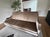 Solid wood custom Century Furniture Sofa in champagne taupe velvet. It pains me to part with this piece but it just does...