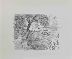 Raoul Dufy, La Promenade en Bateau, Lithograph, 1930s