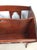 Vintage Solid Wood Magazine Rack With Handle For Sale - Image 16 of 18