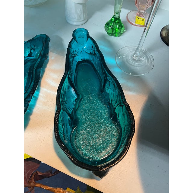 Rare Mid-Century Summit Glass Aqua Blue Rabbit Covered Dish – Atterbury Patent 1886 Mold, Collector-Grade For Sale In Mobile - Image 6 of 8