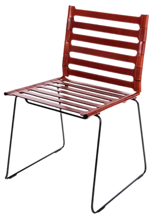 Cognac Strap Chair by OxDenmarq