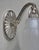 Metal Hettier Vincent & Baccarat French Art Deco Tulip Glass Wall Sconces 1930s - A Pair For Sale - Image 7 of 10