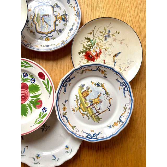 Antique Dinner Plates, Set of 7 For Sale - Image 13 of 18