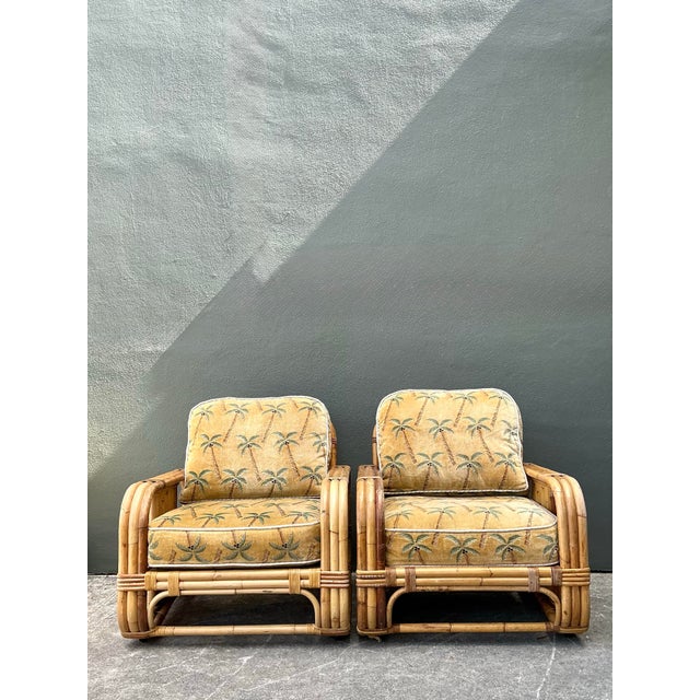 Vintage Bielecky Brothers Bent Rattan Lounge Chairs - A Pair For Sale - Image 12 of 12