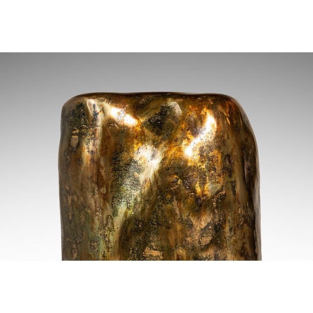 1 of 1 Solid Brass Vessel / Vase / Sculpture by Mark Leblanc for Leblanc Studios, Usa, C. 2020s For Sale - Image 11 of 18