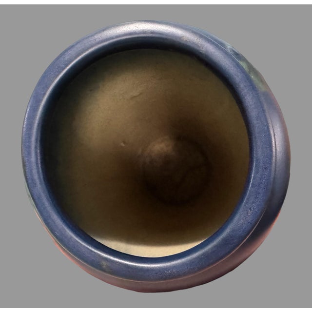 Vintage Weller Hudson Floral Decorated 9.75" Art Pottery Vase For Sale - Image 6 of 7