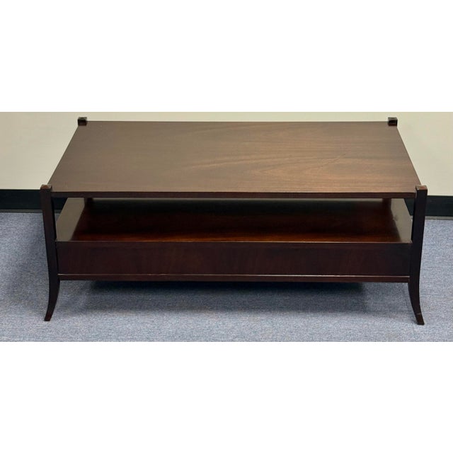 Barbara Barry for Baker Mahogany Coffee Table For Sale - Image 9 of 12