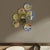 "Bouquet of Asters" Contemporary Installation of Ceramic Plates and Oil on Canvas - Set of 7 For Sale - Image 18 of 18