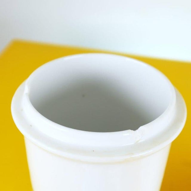 Porcelain Pharmacy Containers from Ginori, Set of 2 For Sale - Image 6 of 13