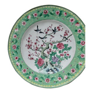 Canton Enamel Serving Tray For Sale