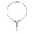 Nina Zhou Jewelry Nina Zhou Symphony Aquamarine Sapphire Statement Necklace For Sale - Image 4 of 8