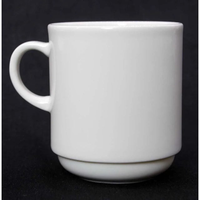 Fortessa Fortaluxe Superwhite ceramic coffee cup. These cups were reclaimed from The Waldorf Astoria. Priced each. A...