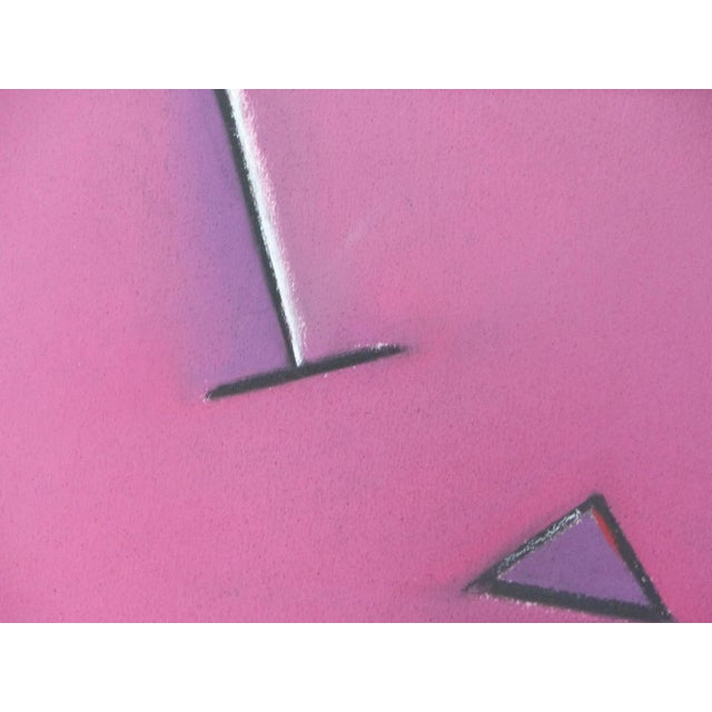 Modern 1989 Postmodern Mixed-Media Painting For Sale - Image 3 of 9