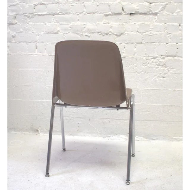 Vintage Dining Chairs with Chrome Bases, 1980s, Set of 4 For Sale - Image 10 of 12