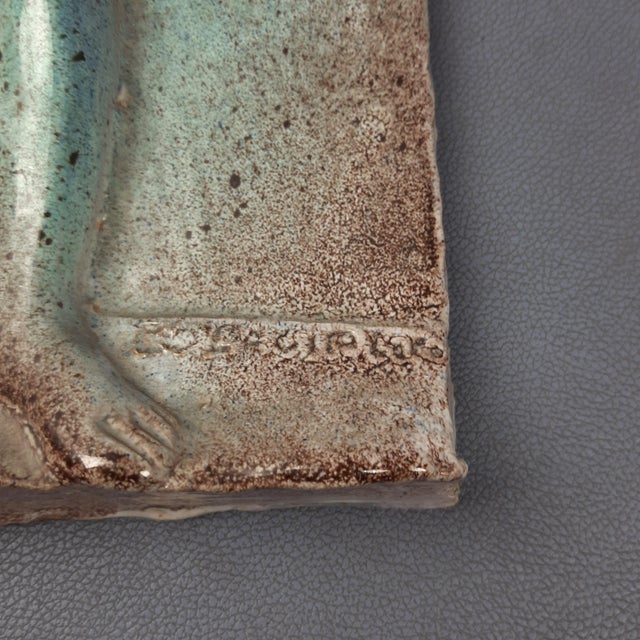 Beige Vintage Majolica Libra High Relief, 1960s For Sale - Image 8 of 14