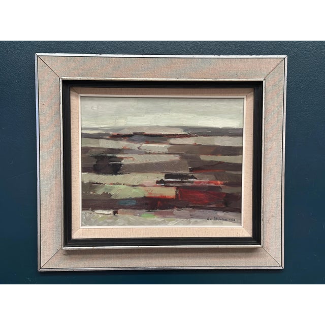 Evert Färhm, Field Patches, 1968, Oil on Panel, Framed For Sale - Image 16 of 18