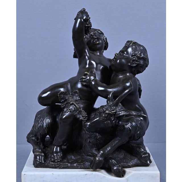 After Clodion, The Childhood of Bacchus, Late 19th Century, Bronze For Sale - Image 5 of 18