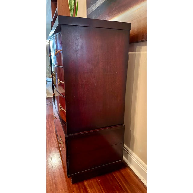 Wood 1950s Art Deco Chest of Drawers For Sale - Image 7 of 10