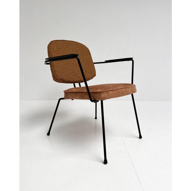 Mid-Century Modern Model 5002 Chair with Table by Rudolf Wolf for Elsrijk, 1950, Set of 2 For Sale - Image 3 of 18