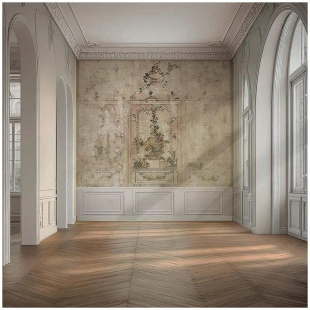 196h Century-Style Panoramic Mural on Canvas For Sale - Image 6 of 6