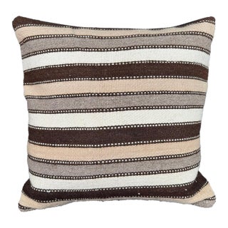 Turkish Hemp Pillow Cushion Natural Beige Brown Cushion Cover 20x20 For Sale
