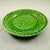 1980s 1980s Bordallo Pinheiro Green Grape Vine & Basket Weave Green Plate For Sale - Image 5 of 9