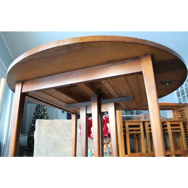 1950s Mid Century Paul McCobb Dining Table With Extensions For Sale - Image 9 of 11