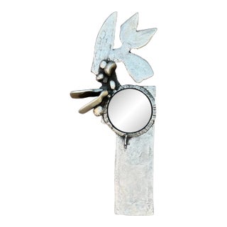 Don Drumm Aluminum Abstract Wall Mirror For Sale
