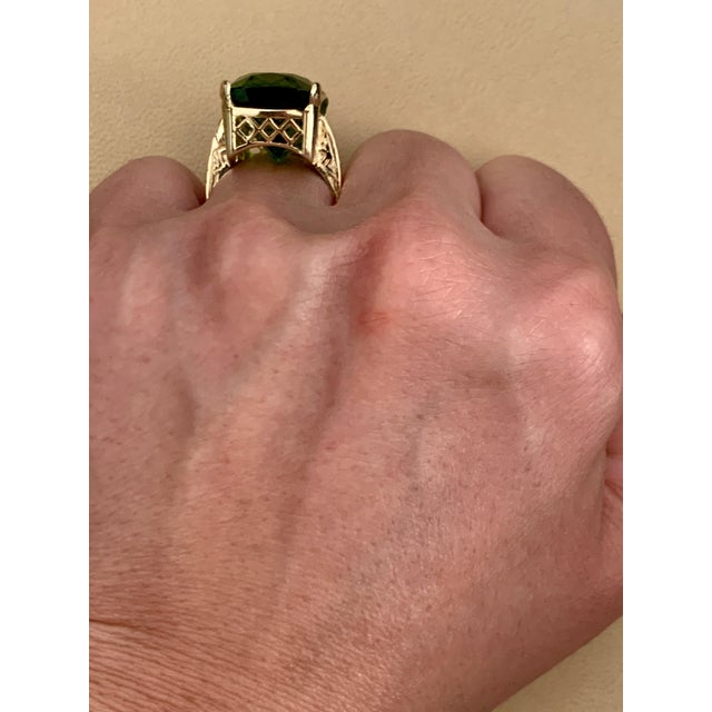 Huge 34.06 Carat of very clean no inclusion Peridot full of luster and shine ring Gold: 14 carat Yellow gold Weight: 12...