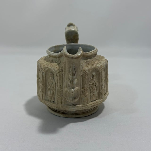 Antique Charles Meigh Apostle Jug, Gothic Revival Stoneware, England For Sale - Image 4 of 12