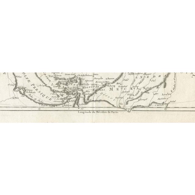 18th Century Antique Map of Middle East and Georgia by Bonne, 1780 For Sale - Image 5 of 12