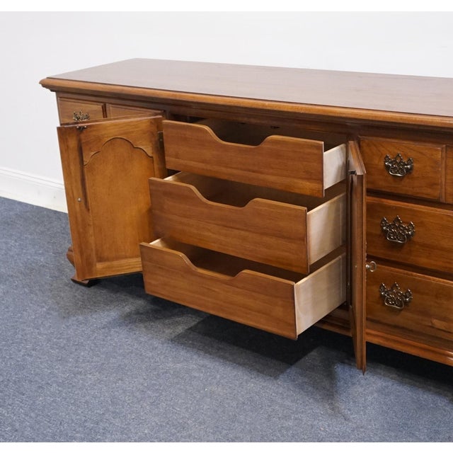 Wood Thomasville Furniture Fisher Park Collection 75" Triple Door Dresser 21611-150 For Sale - Image 7 of 17