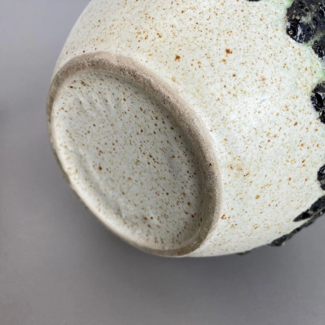 German Multi-Colored Op Art Fat Lava Pottery Vases from Bay Keramik, Set of 3 For Sale - Image 16 of 18